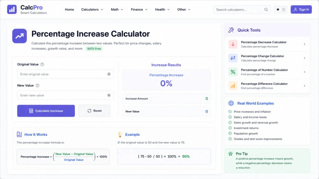 Percentage Increase Calculator 1 Untitled design 1